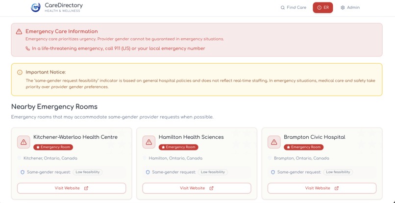 CareDirectory – screenshot 3