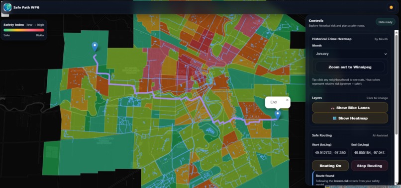 Safe Path Winnipeg – screenshot 2