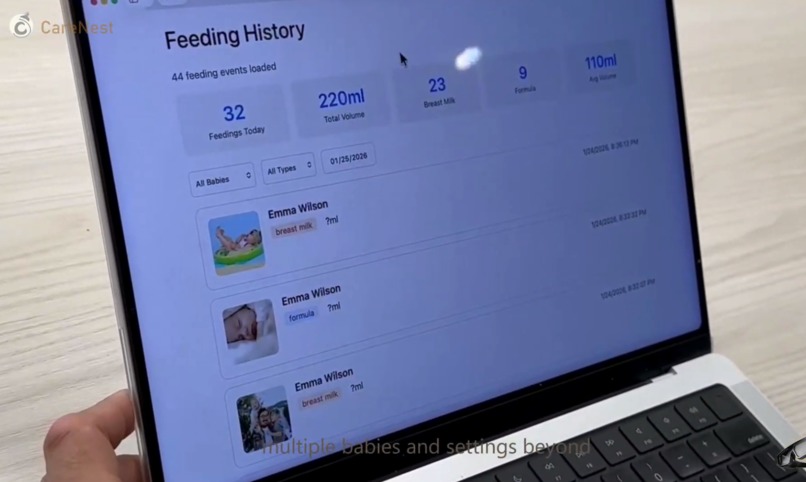 Care Nest: AR Bottle Tracking for Sleep-Deprived Parents – screenshot 5