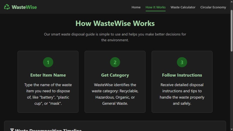 WasteWise – Smart Waste Disposal Guide – screenshot 2