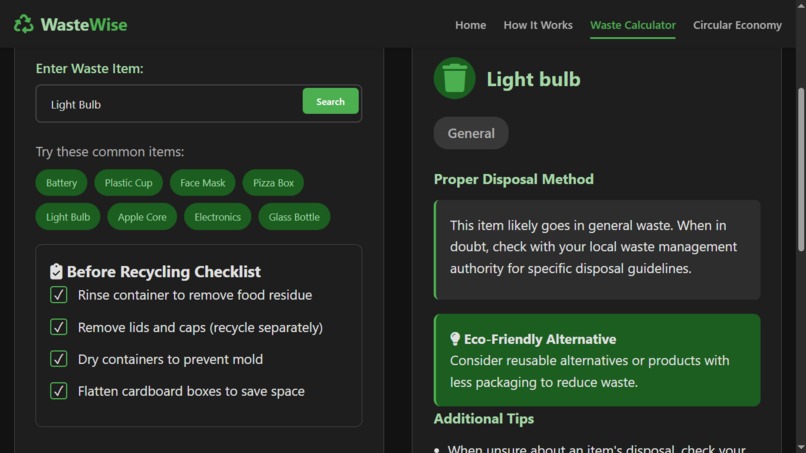 WasteWise – Smart Waste Disposal Guide – screenshot 3