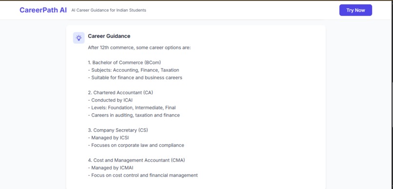CareerPath AI – screenshot 2