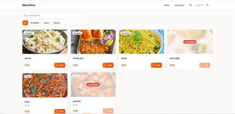 MessFlow – screenshot 6
