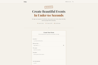 Pulse — Instant Micro-Events for Real-World Connection