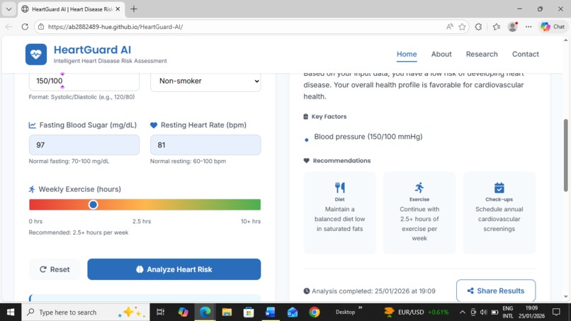 HeartGuard AI – screenshot 3
