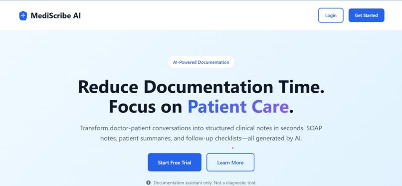 MediScribe AI – screenshot 1