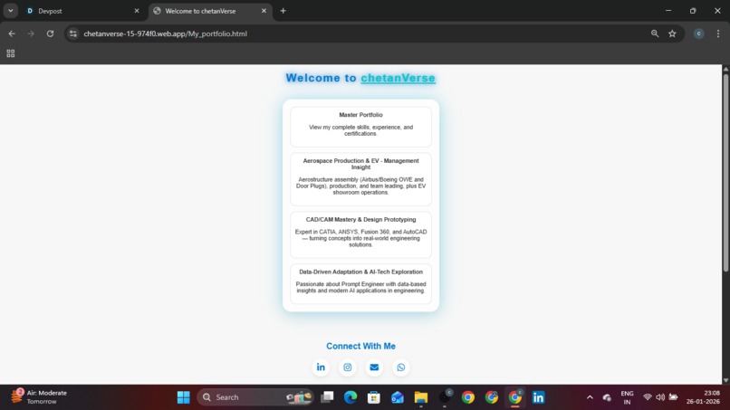 AI-Powered Student Portfolio Platform for Bharat – screenshot 1