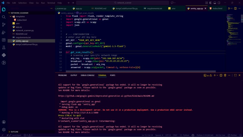 Sentry AI – Resilient Network Guardian – screenshot 1