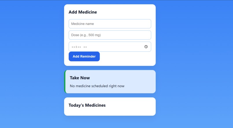 MediAlert – Medication Reminder App – screenshot 1