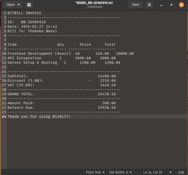 BitBill – screenshot 3