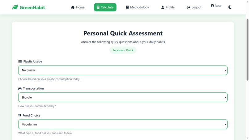 GreenHabit - Eco Score Tracker – screenshot 2
