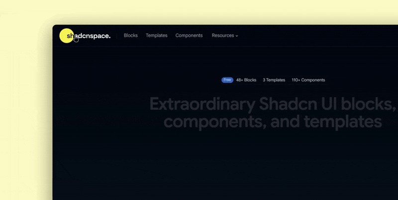 Shadcn Space – screenshot 2