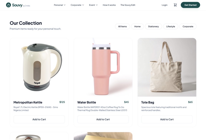 Souvy Edit: AI-Driven Bespoke Gifting – screenshot 2