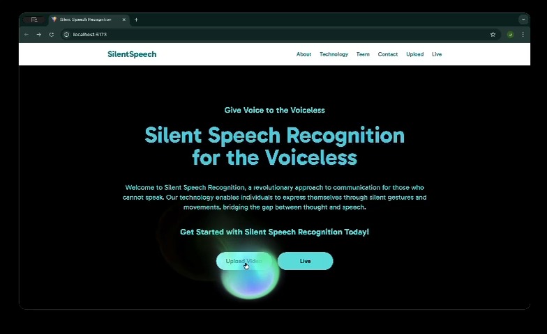 Silent Speech Recognition for the Voiceless – screenshot 2