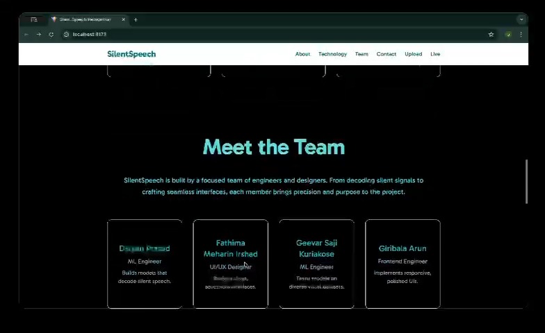 Silent Speech Recognition for the Voiceless – screenshot 4