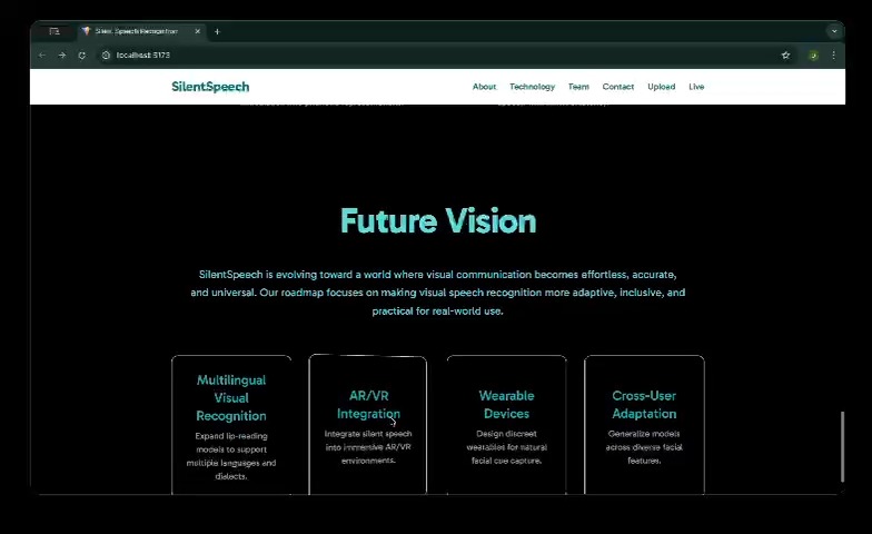 Silent Speech Recognition for the Voiceless – screenshot 6