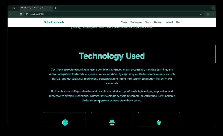 Silent Speech Recognition for the Voiceless – screenshot 7