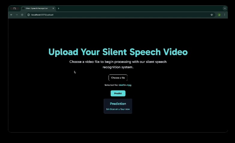 Silent Speech Recognition for the Voiceless – screenshot 11