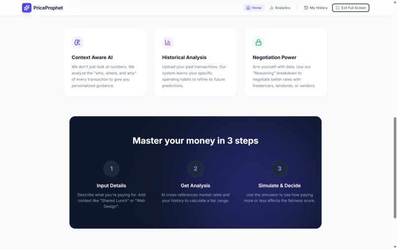 PriceProphet – screenshot 1