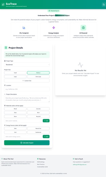 EcoTrace  – screenshot 1