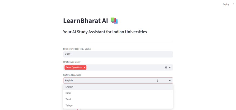 LearnBharat AI – screenshot 1
