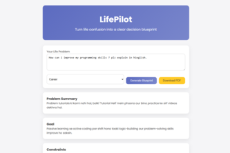 LifePilot – AI Life Problem Solver powered by Gemini 3