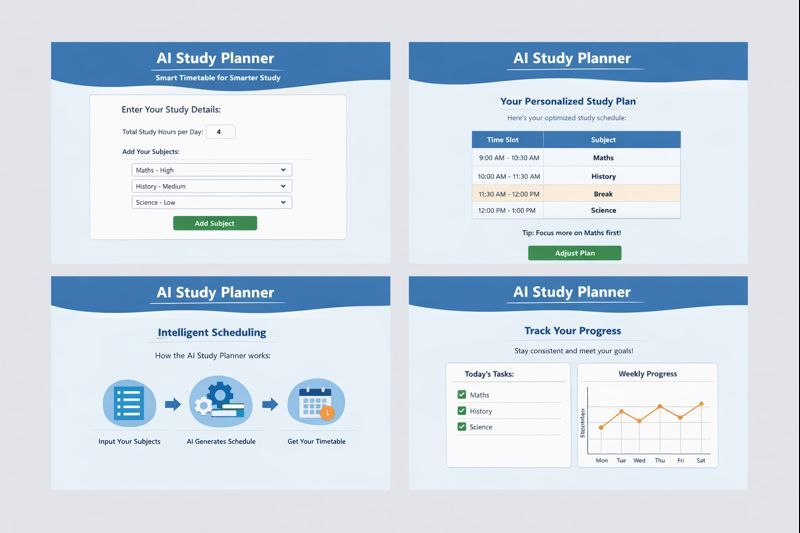 AI STUDY PLANNER – screenshot 1