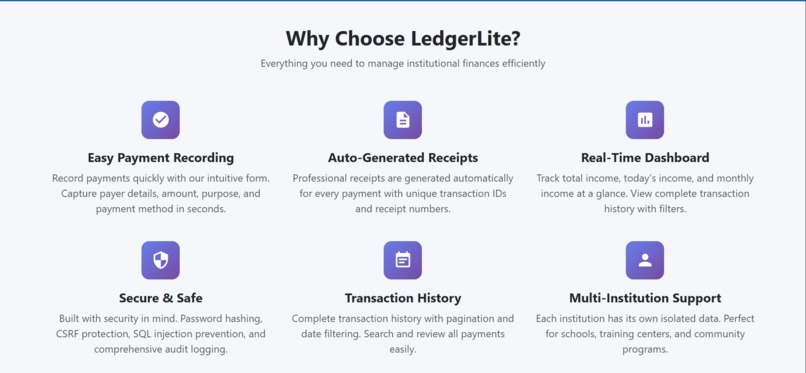 LedgerLite – screenshot 1