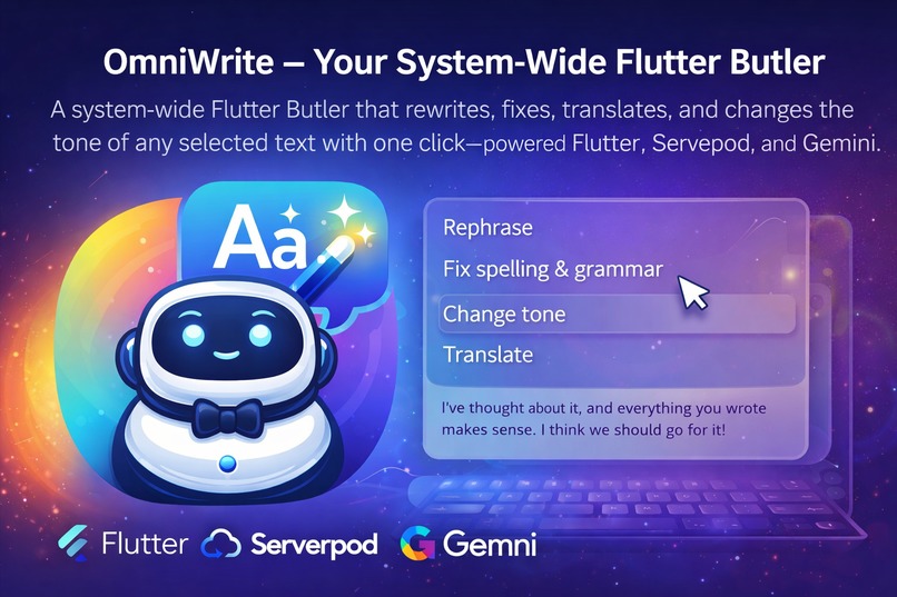 OmniWrite – Your System-Wide Flutter Butler – screenshot 1