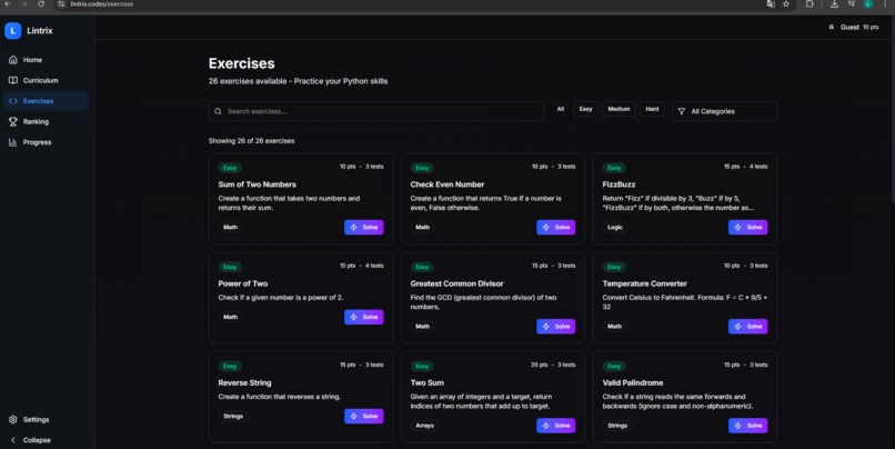 Lintrix  – screenshot 1