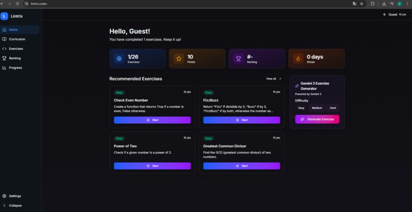Lintrix  – screenshot 2