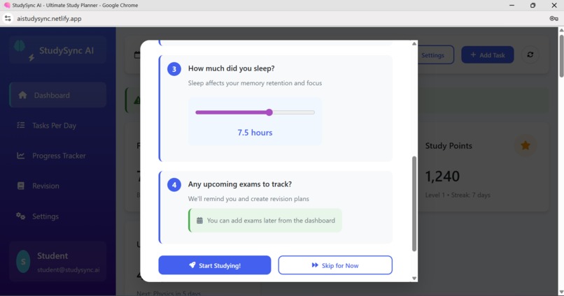 Ai study sync – screenshot 2