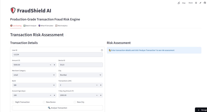 FraudShield AI – screenshot 2