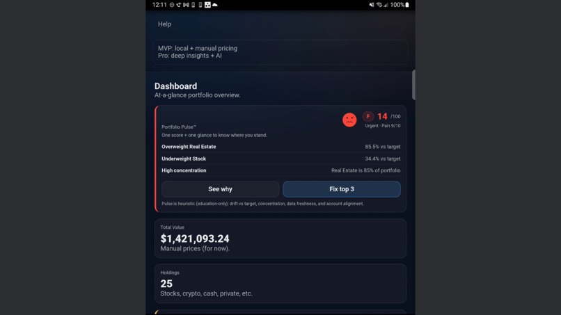 OnePortfolio – screenshot 2