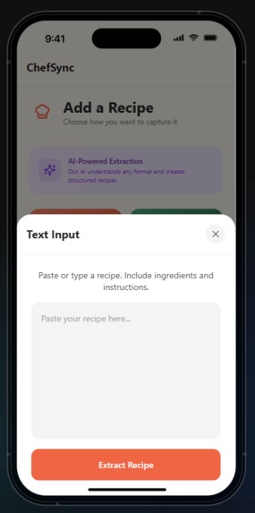 ChefSync - AI Recipe Companion – screenshot 1