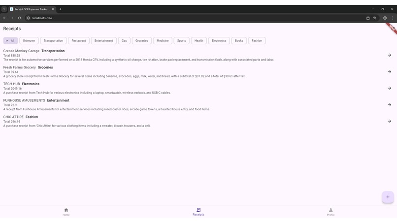 My OCR Receipt Analyzing Tool – screenshot 3