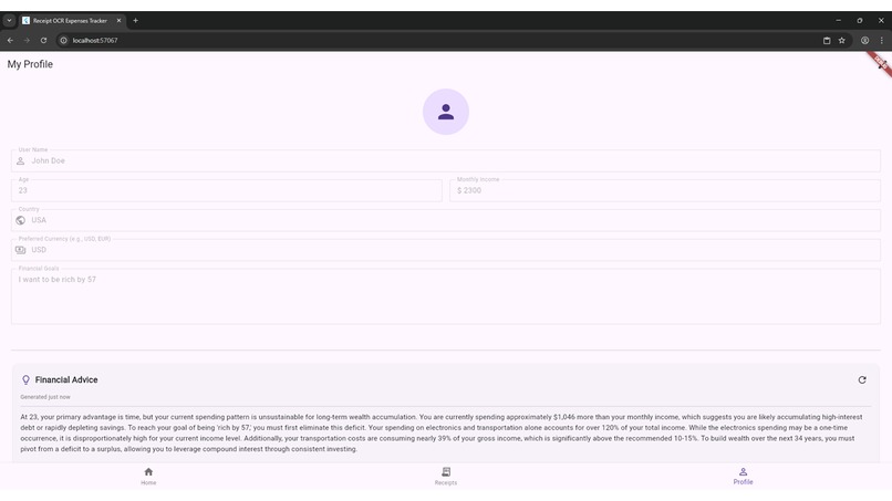 My OCR Receipt Analyzing Tool – screenshot 4