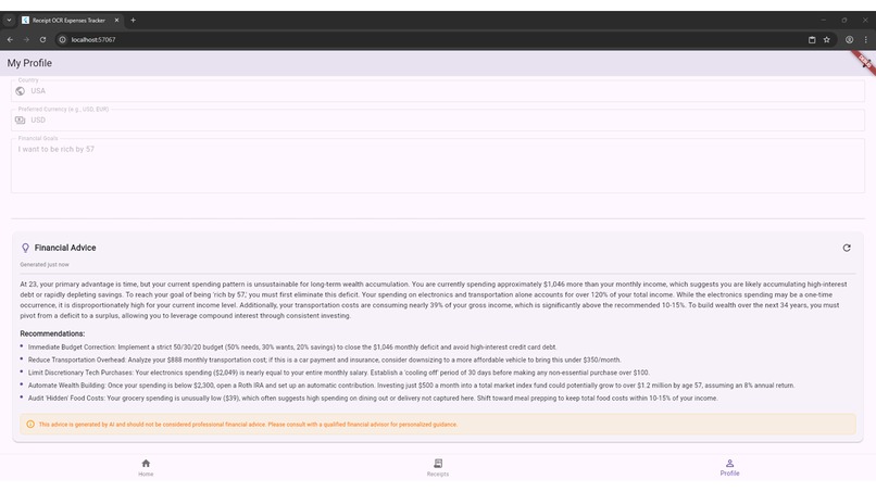 My OCR Receipt Analyzing Tool – screenshot 5