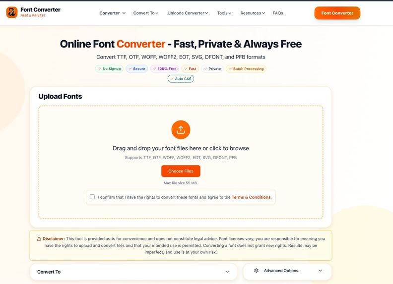Font Converters – screenshot 1