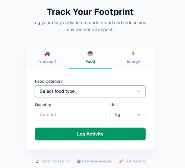 CarbonWise — Personal Carbon Footprint Tracker – screenshot 3