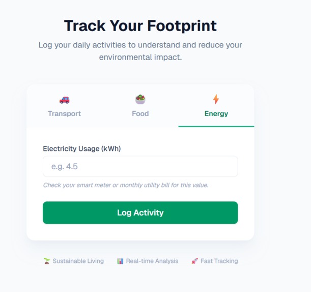 CarbonWise — Personal Carbon Footprint Tracker – screenshot 4