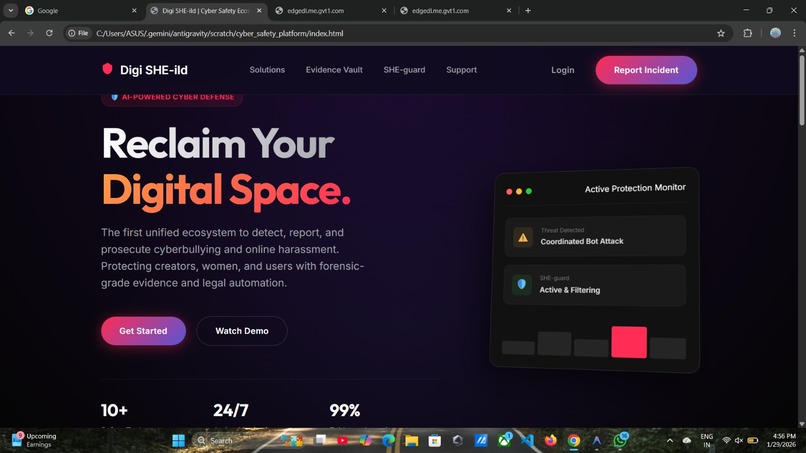 Digi SHE-ild – screenshot 1