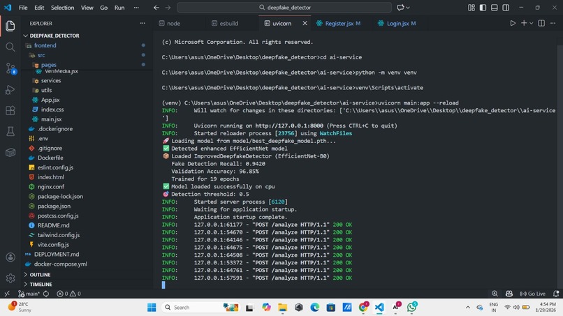 VeriMedia : AI-Powered Deepfake Detection Platform – screenshot 2