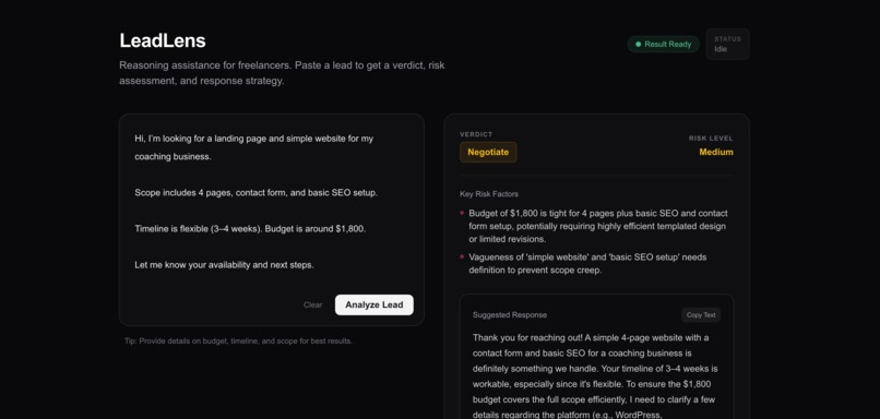 LeadLens – screenshot 1