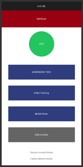 SAFEROUTE – screenshot 1