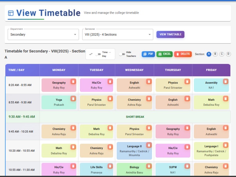 SmartSchedule AI - Intelligent College Timetable Generator – screenshot 5