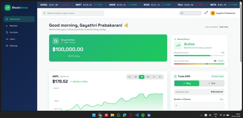 stocksence – screenshot 2