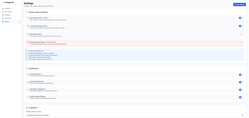 Campus AI Optimizer - Smart Student Life Management – screenshot 2