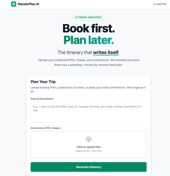 WanderPlan AI – screenshot 1