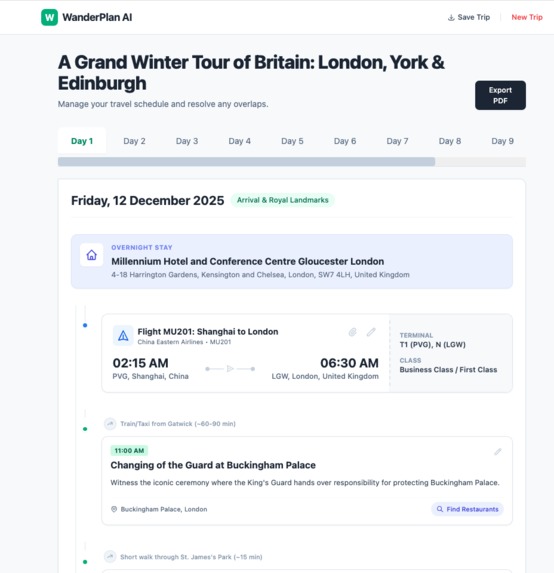 WanderPlan AI – screenshot 2